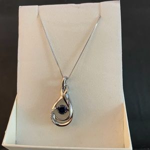 NWT Blue Sapphire / Sterling Silver Necklace